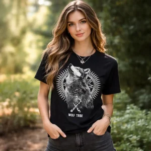 T-Shirt Wolf Tribe by Mandala Vibration