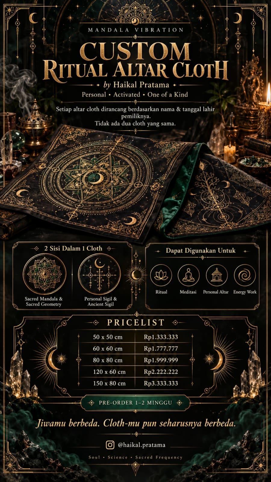 Custom Ritual Altar Cloth by Haikal Pratama (PO) - Image 6